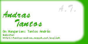 andras tantos business card