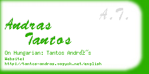 andras tantos business card